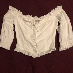 Vintage milkmaid style blouse